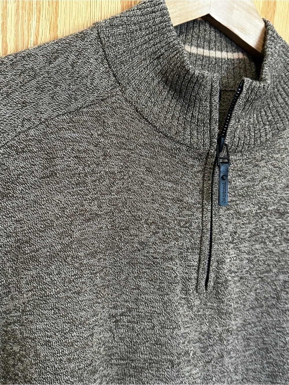 Smartwool Sparwood Half Zip Sweater Heathered Brown